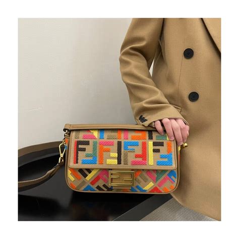 fendi colorful baguette|genuine fendi baguette.